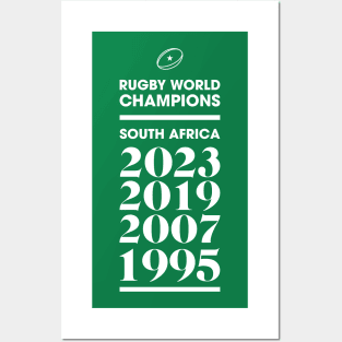 South Africa Rugby World Champions Posters and Art